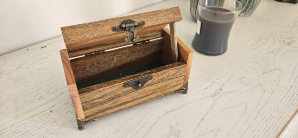 Coffret à bijoux rectangulaire fraké et frêne – Image 2