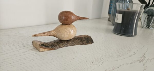 Oiseau en bois exotique et chêne – Image 2
