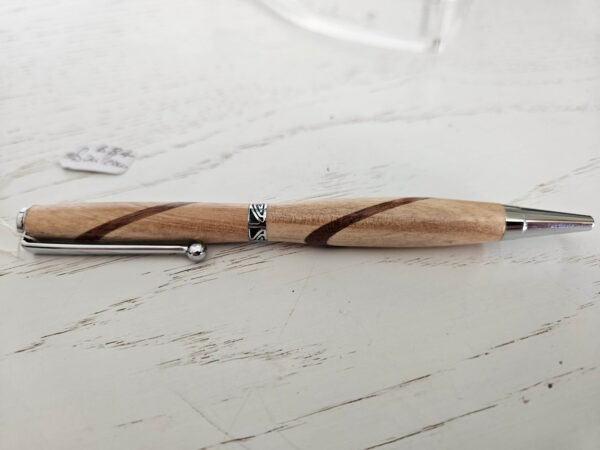 Stylo bille en bois de bouleau inclusion bois exotique – Image 4