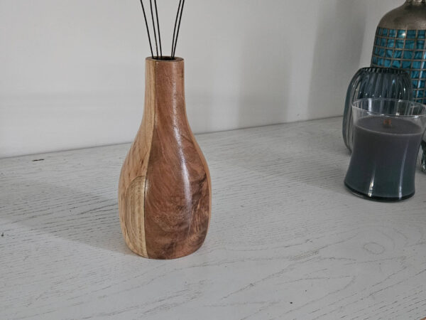 Vase en bois artisanal unique (plusieurs essences de bois) – Image 2