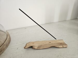 Support pour tige d'encens en bois d'olivier