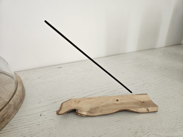 Support pour tige d'encens en bois d'olivier