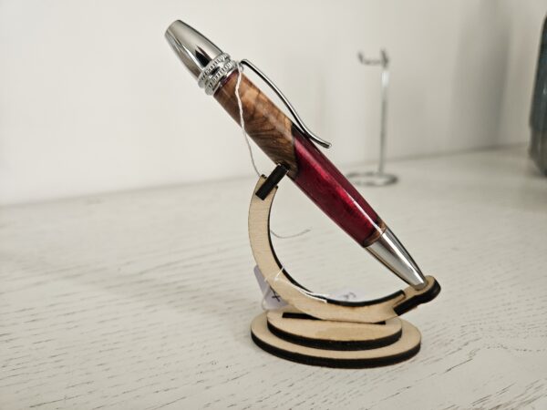 Stylo bille "luxe" en bois d'olivier et résine