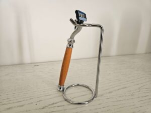 Rasoir en bois d'IF (gilette 3 lames) chromé
