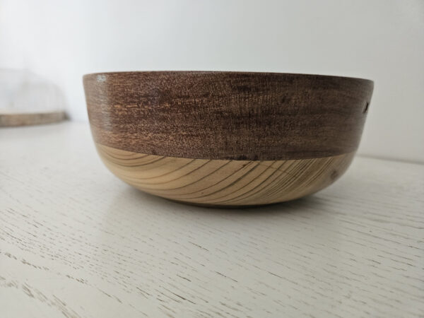 Saladier en bois de cèdre et de niangon – Image 2
