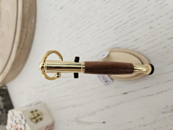 Porte clés stylo en bois de niangon – Image 3