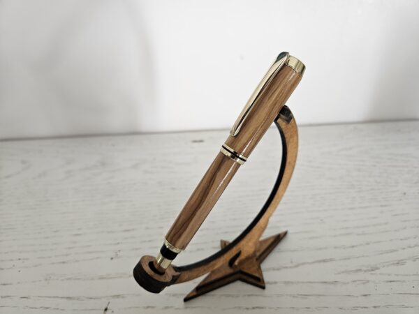 Stylo roller en bois d'olivier – Image 3