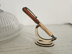 Stylo bille en bois d'ébène et d'olivier