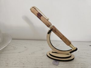 Stylo en bois d'IF, inclusion d'ébène Mexicain