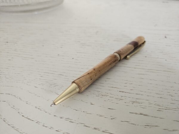 Stylo en bois d'IF, inclusion d'ébène Mexicain – Image 4