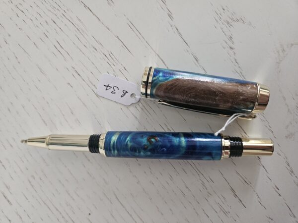 Stylo roller en bois et résine – Image 5