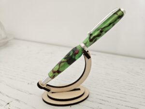 Stylo bille résine et écorces de pomme de pin