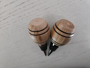 Bouchon de bouteille en bois de hêtre et d'aulne