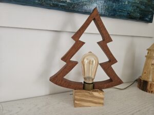 lampe atrisanale sapin Noël