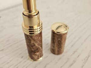 Atomiseur de parfum en loupe d'érable