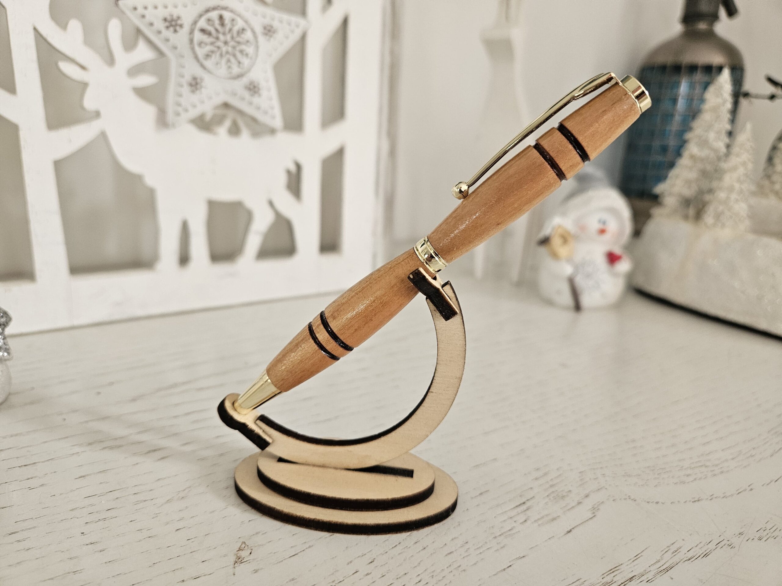 Stylo bille en bois de cerisier – Image 6