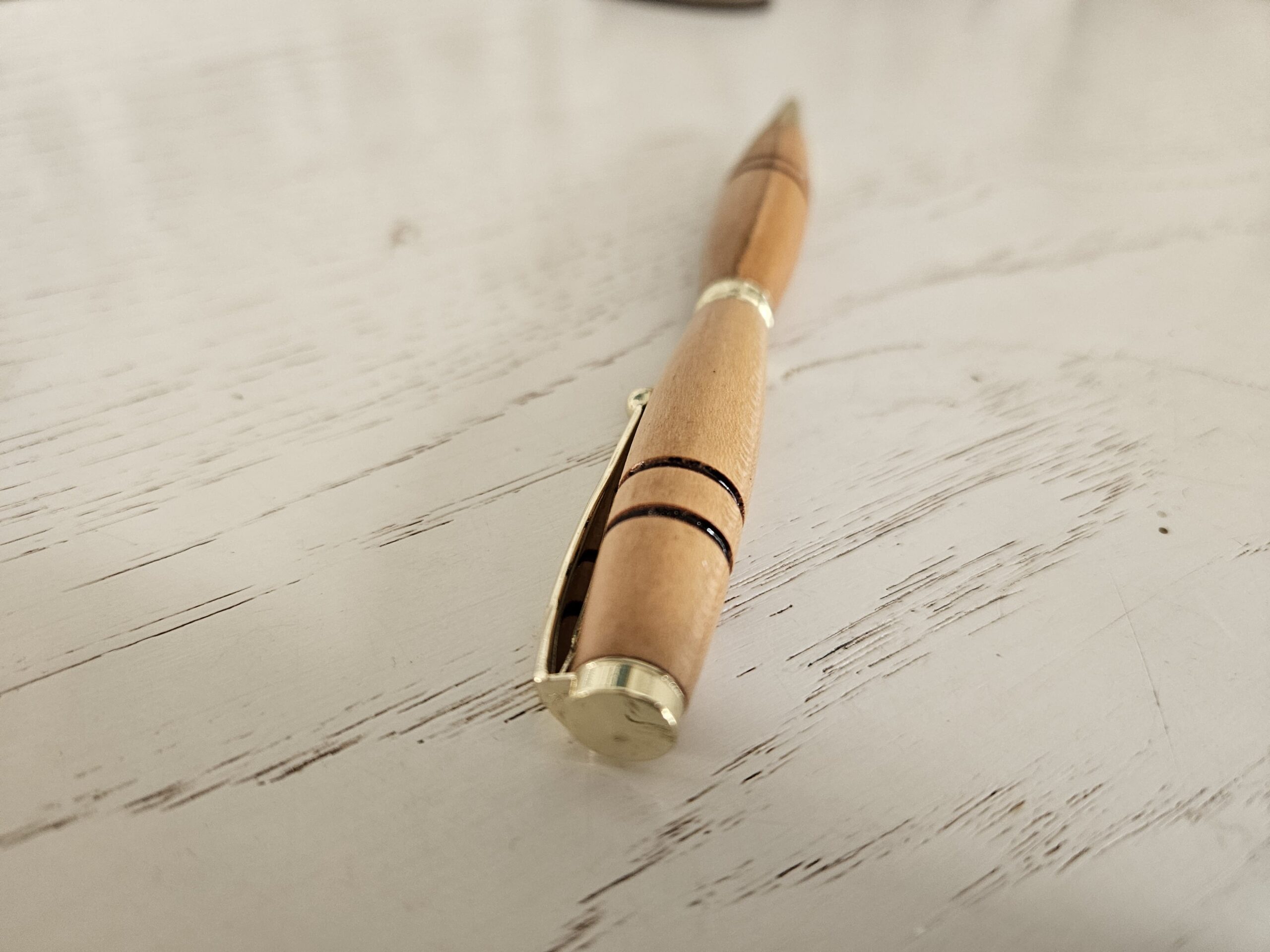 Stylo bille en bois de cerisier – Image 3