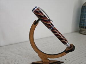 stylo roller chromé