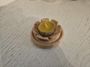 bougeoir en chêne liège