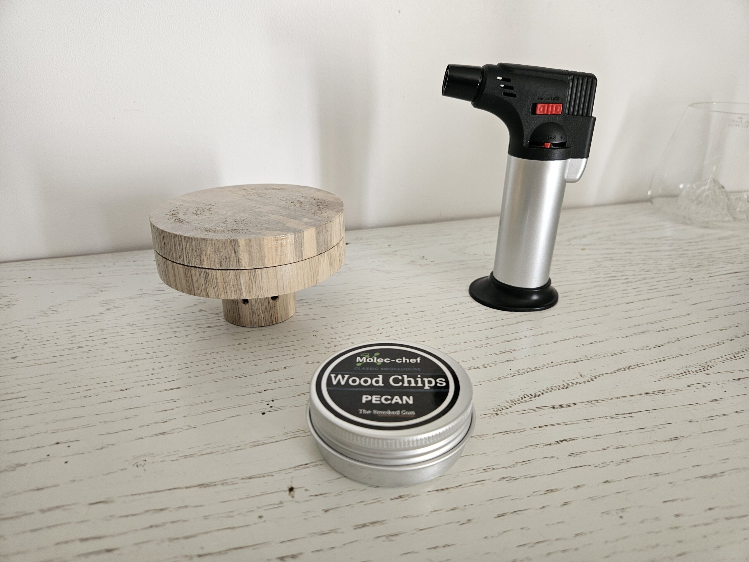 kit fumoir à cocktail complet en bois de charme – Image 2