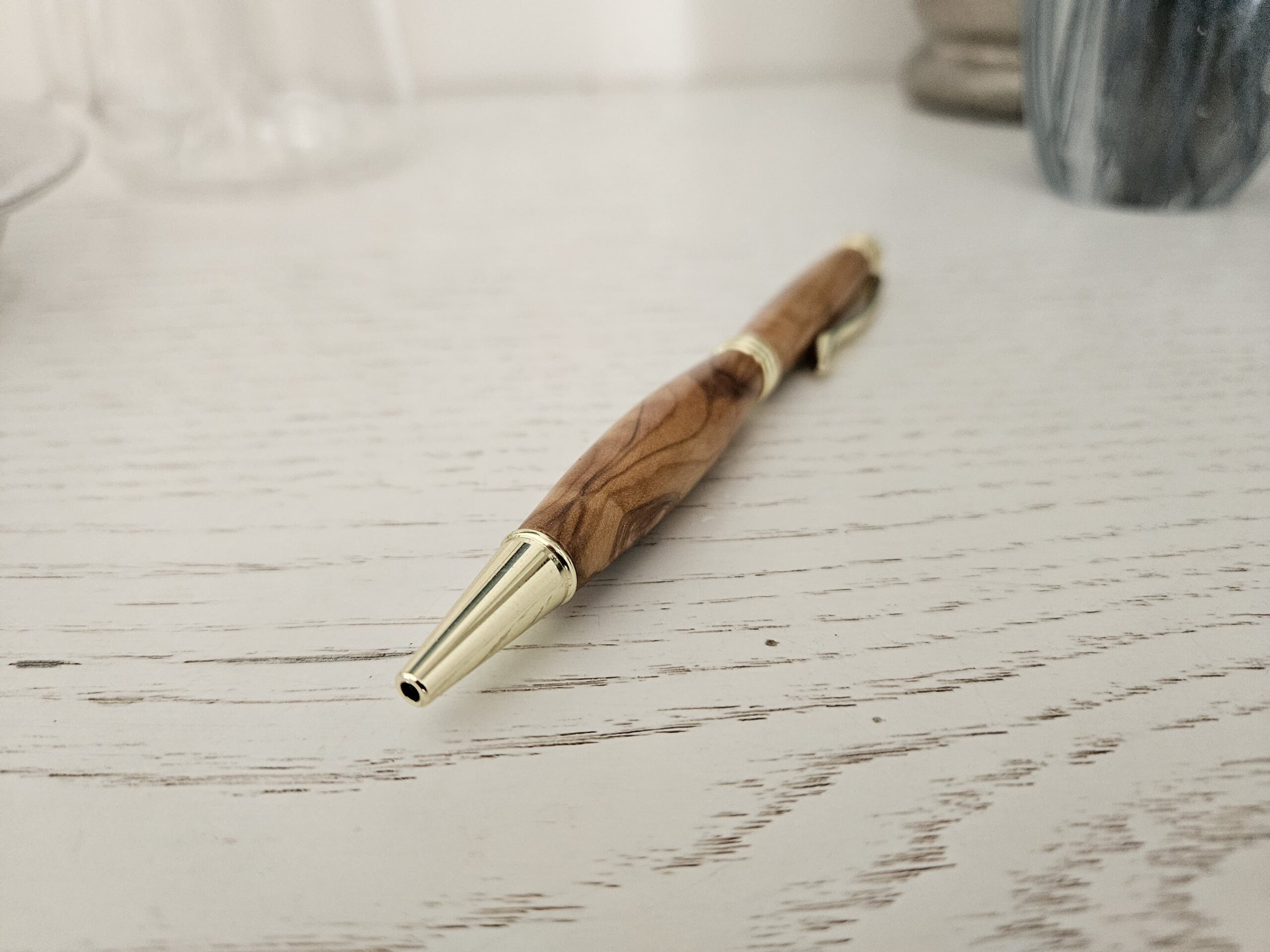 Stylo bille en bois d'olivier – Image 3