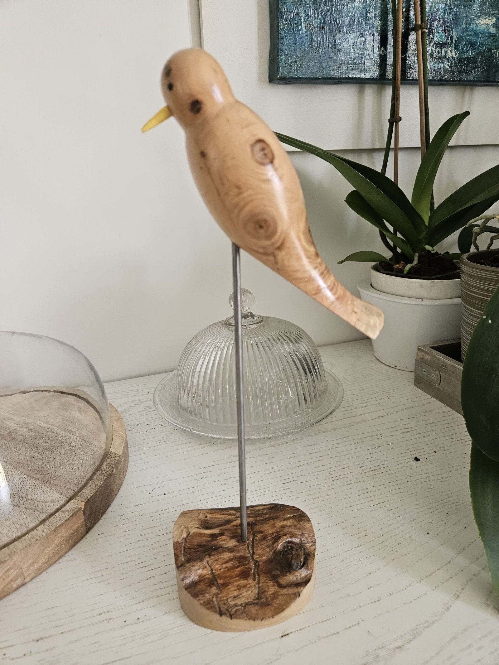 oiseau en bois de cade