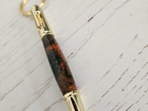 porte clés stylo résine