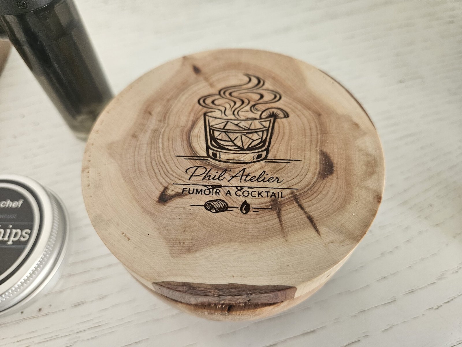 Kit fumoir a cocktail en bois de cade – Image 3