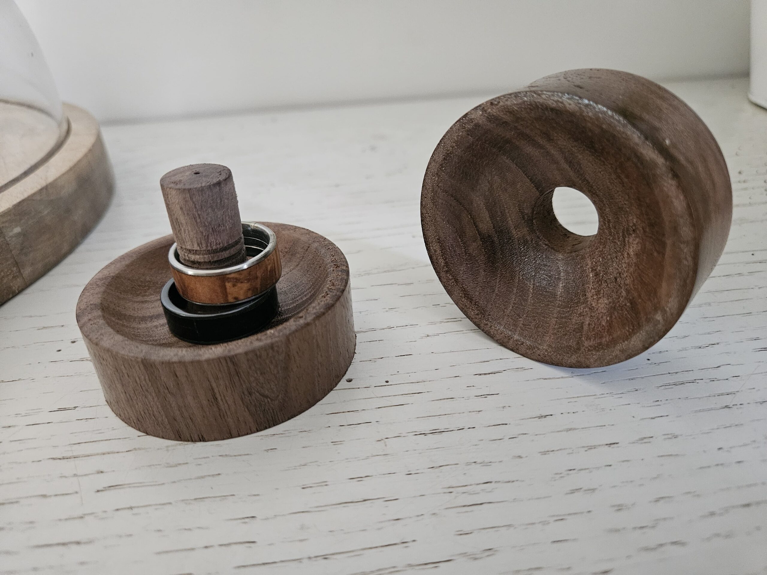 Boite à bagues en bois de noyer – Image 3