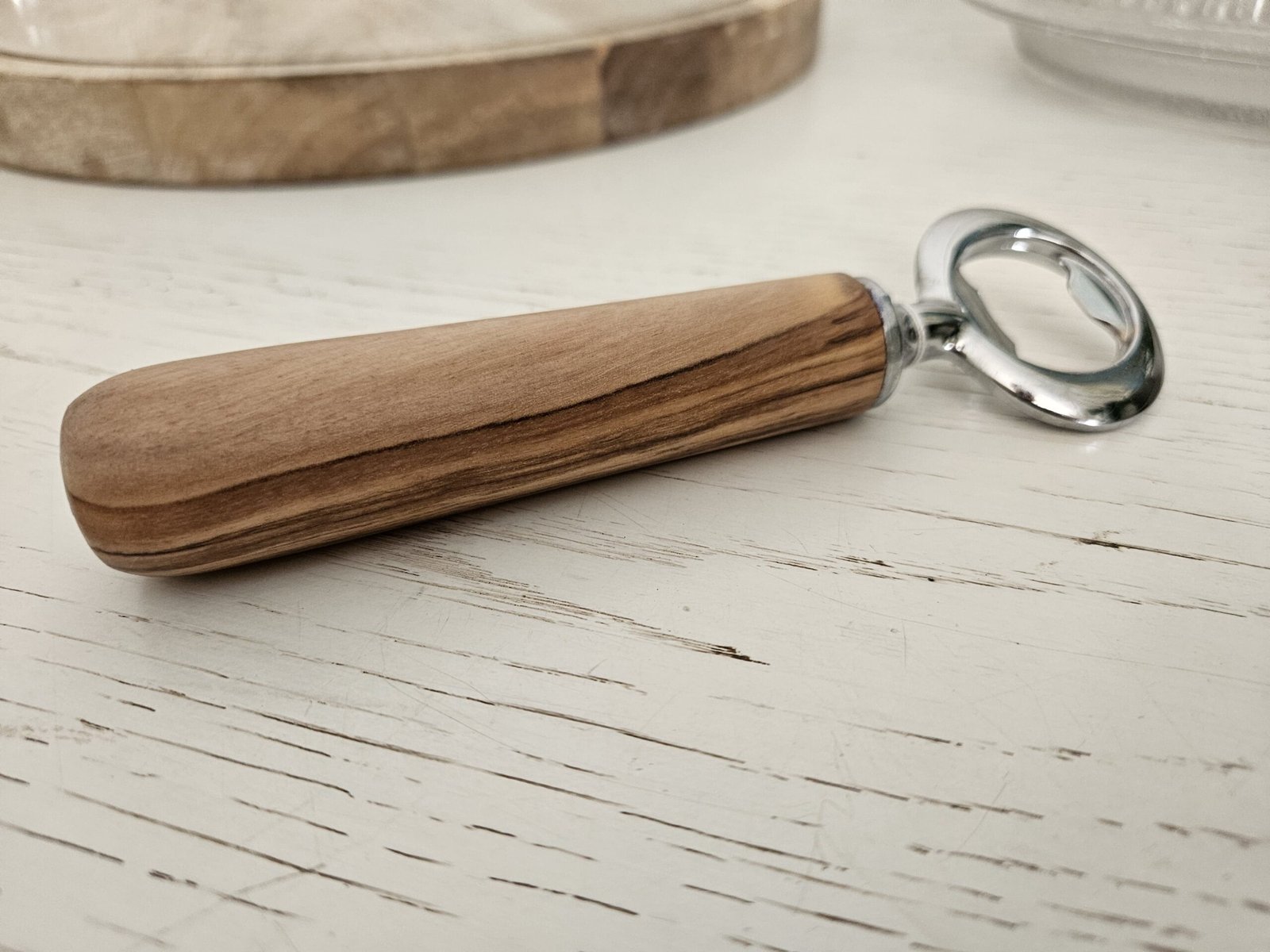 décapsuleur en bois d'olivier