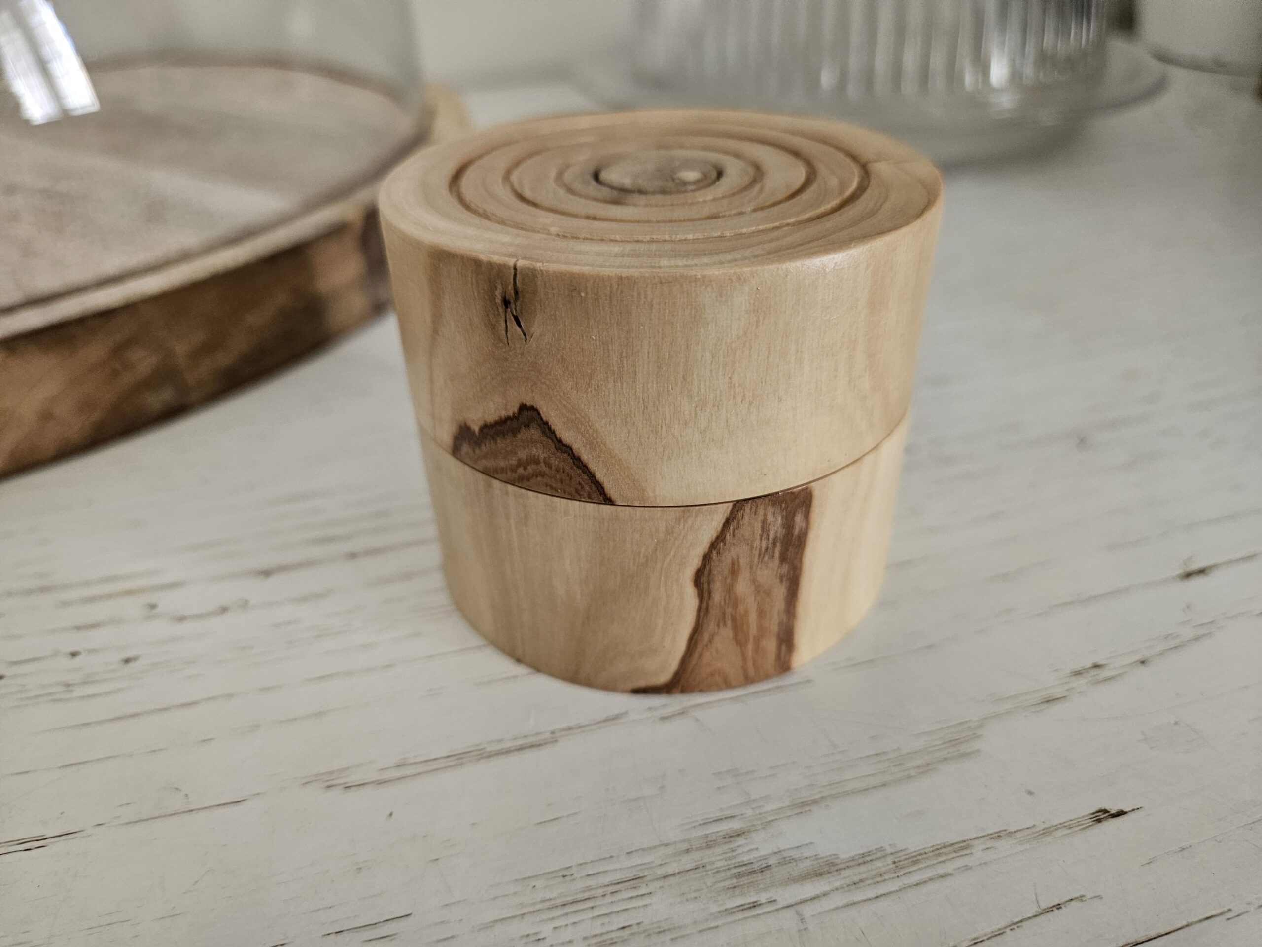 Boite à bagues en bois d'olivier – Image 4