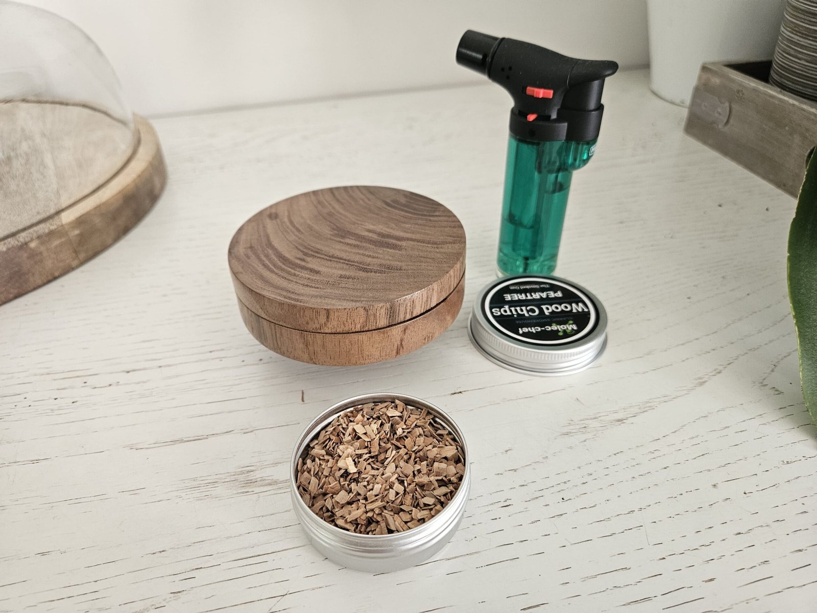 Kit fumoir a cocktail en bois de noyer – Image 4