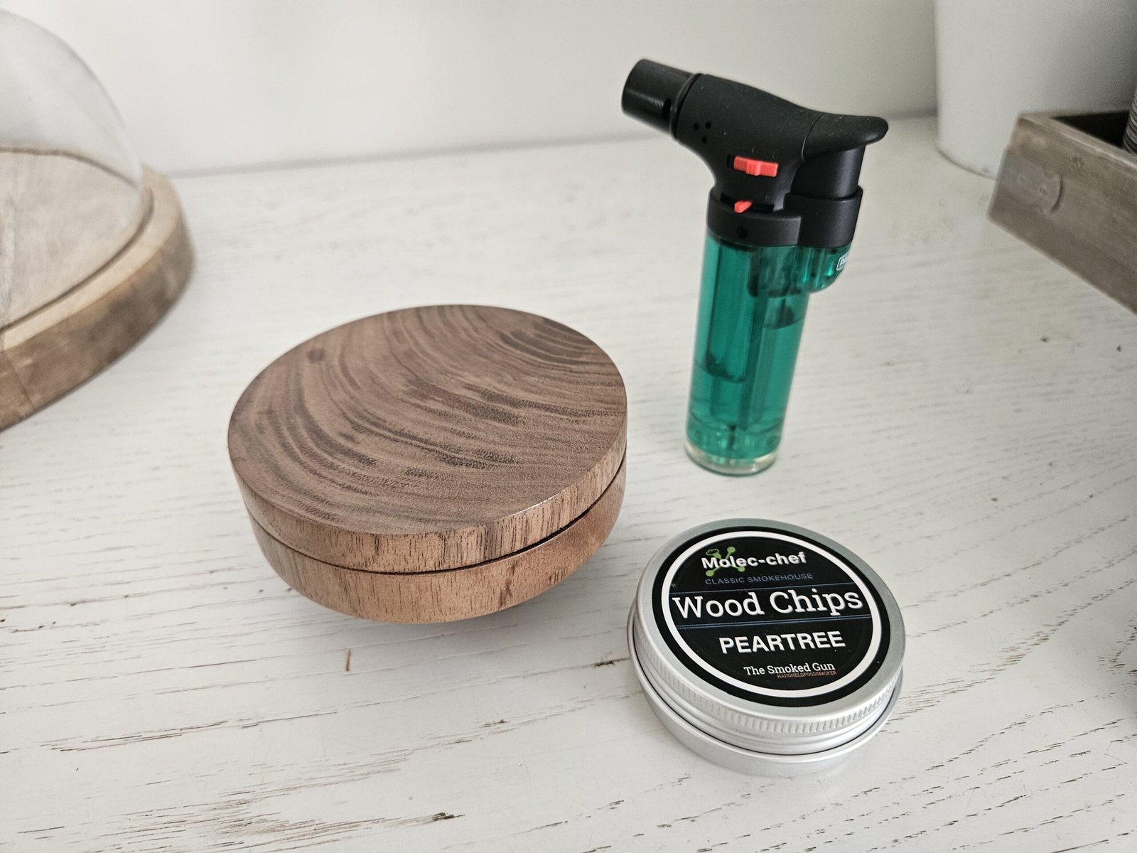 Kit fumoir a cocktail en bois de noyer – Image 3