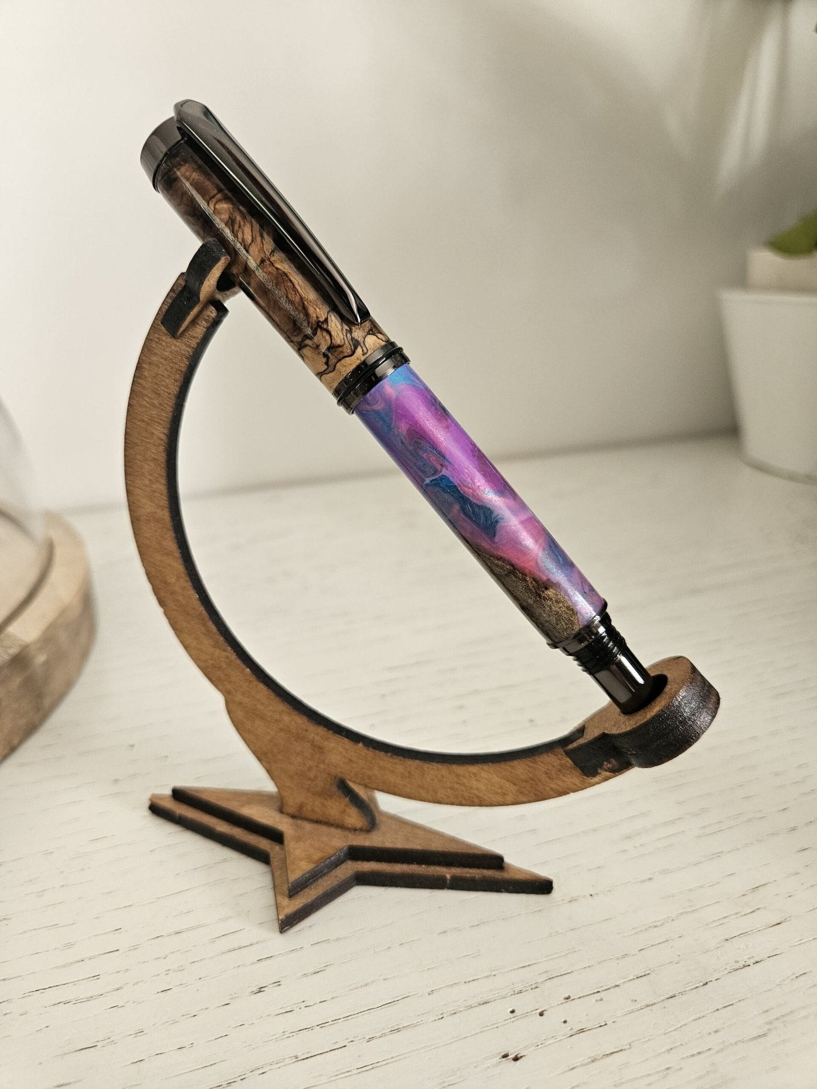 Roller en bois et résine