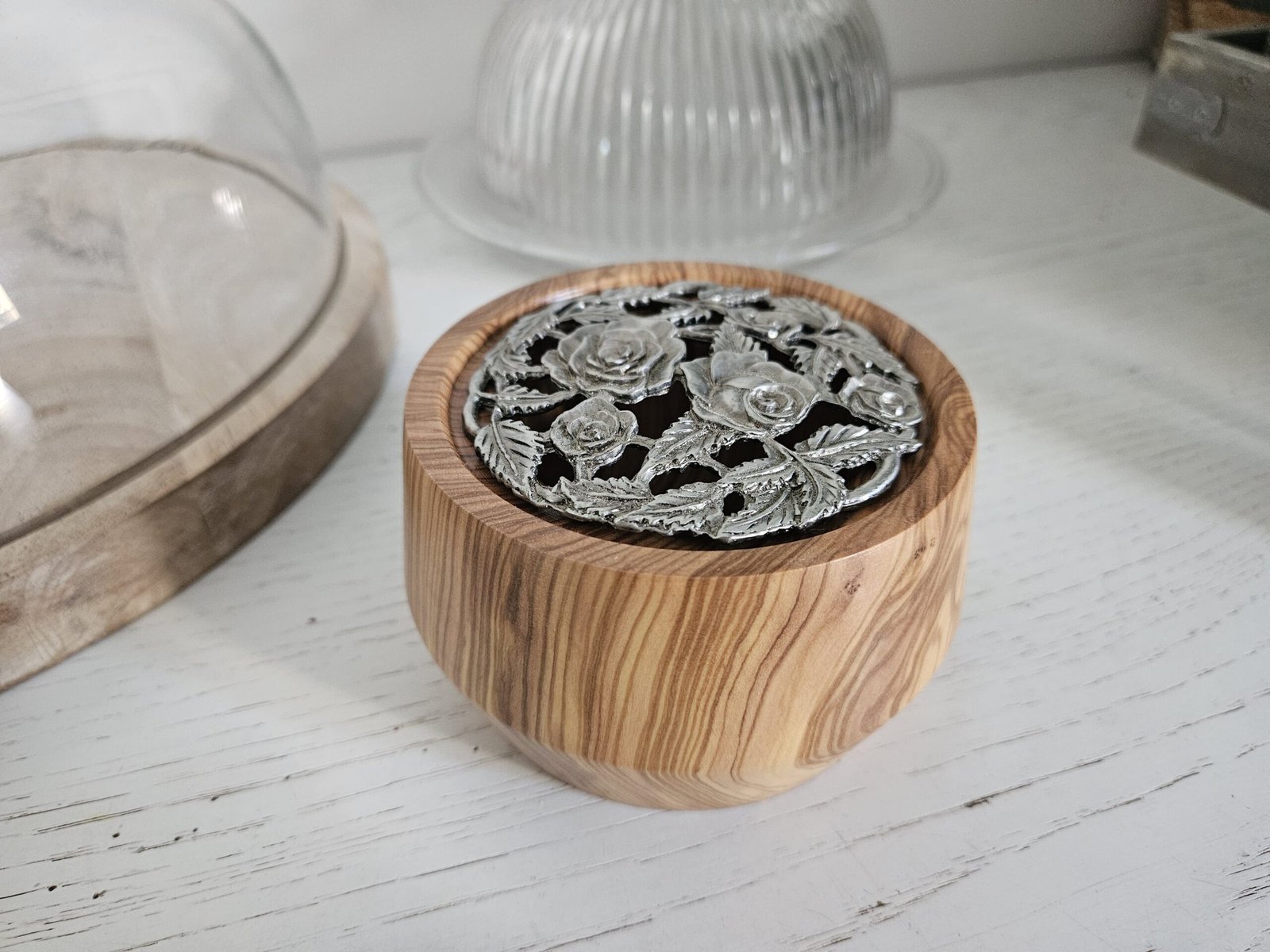 Pot pourri en bois d'olivier – Image 4